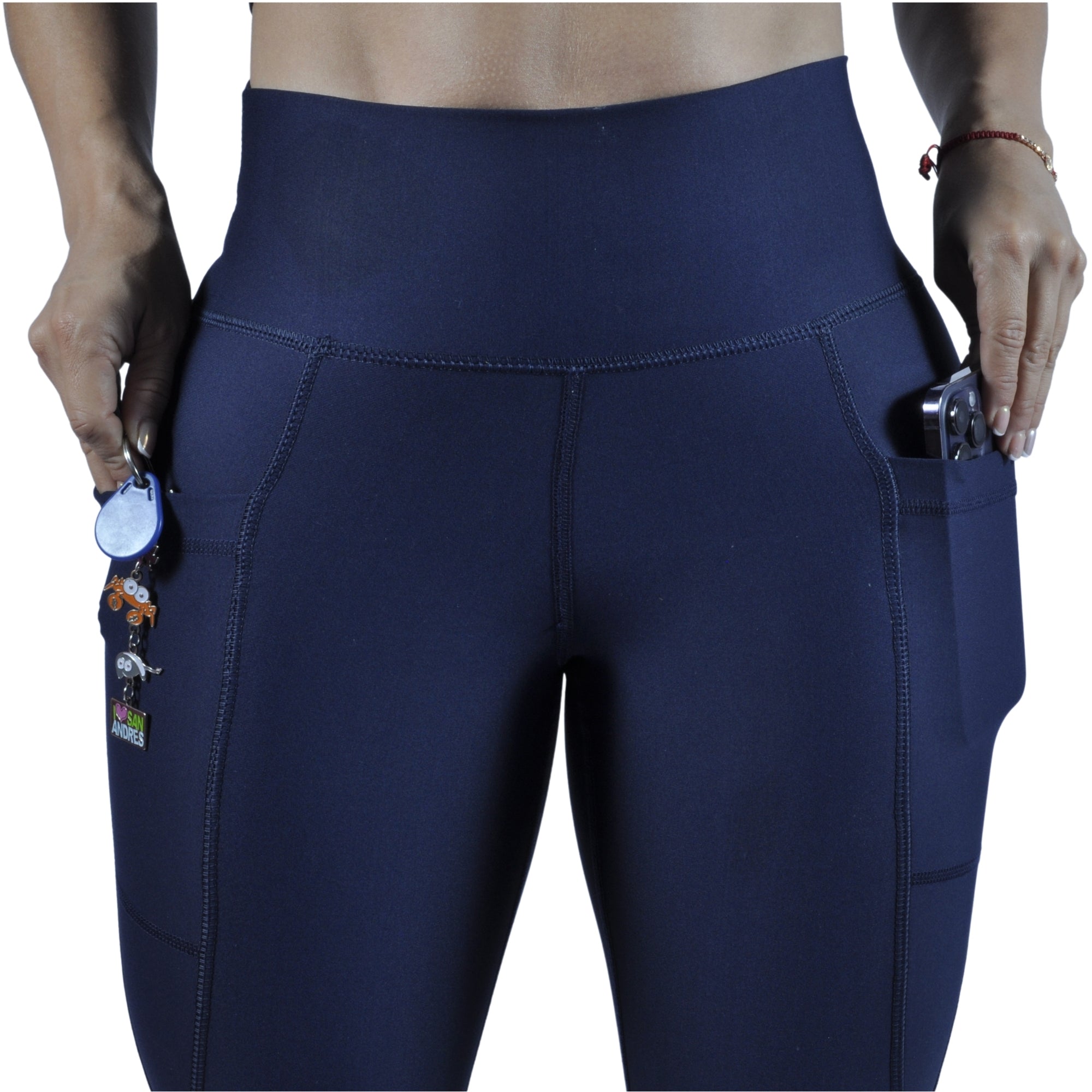 Leggins Deportivo Mujer - Bolsillo Lateral Tuacol Azul Oscuro - I Fit Sport Latam #