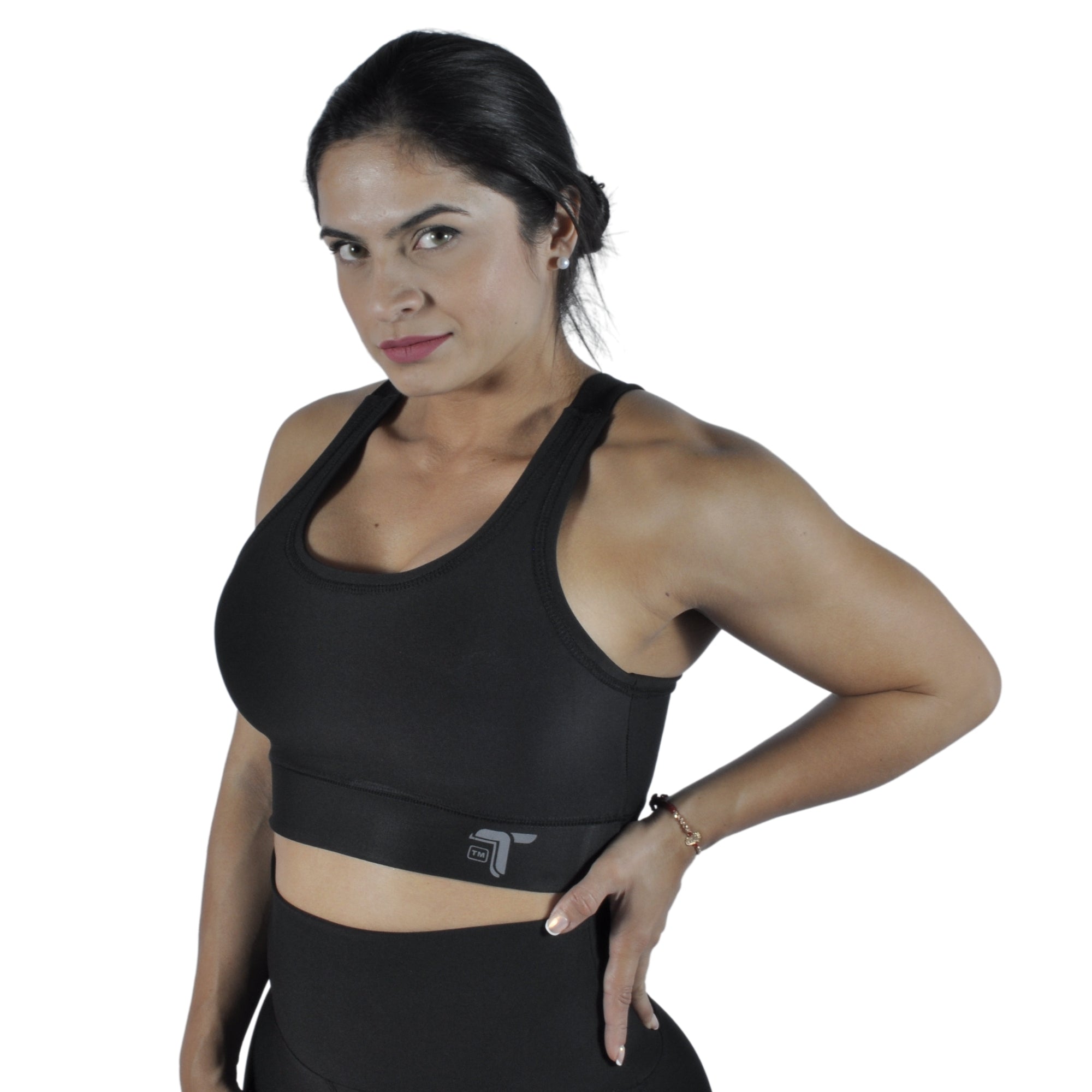 Top Deportivo Licrado Dama Tirantes V Sirirí I Fit Sport Gris - I Fit Sport Latam #