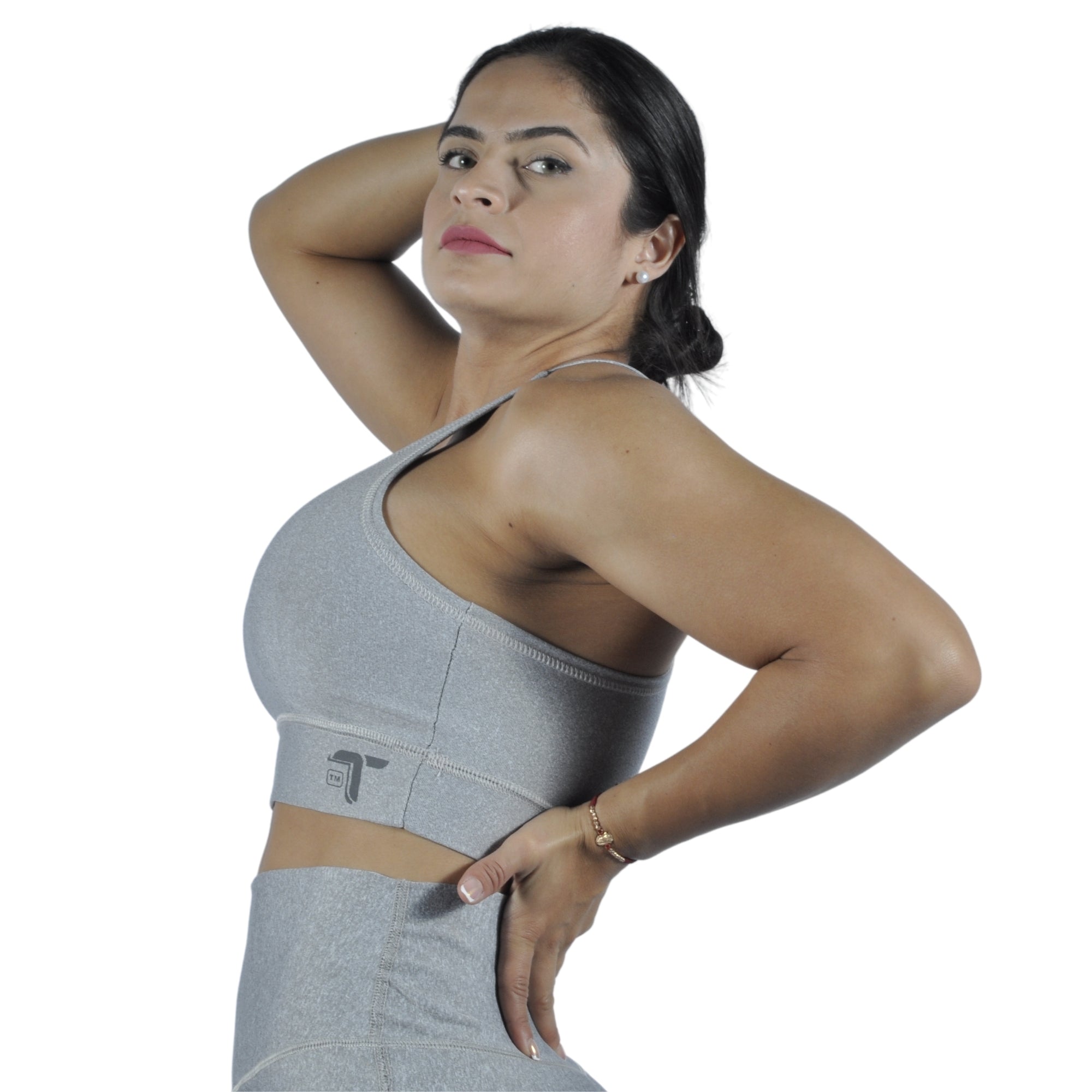 Top Deportivo Licrado Dama Tirantes V Sirirí I Fit Sport Gris - I Fit Sport Latam #