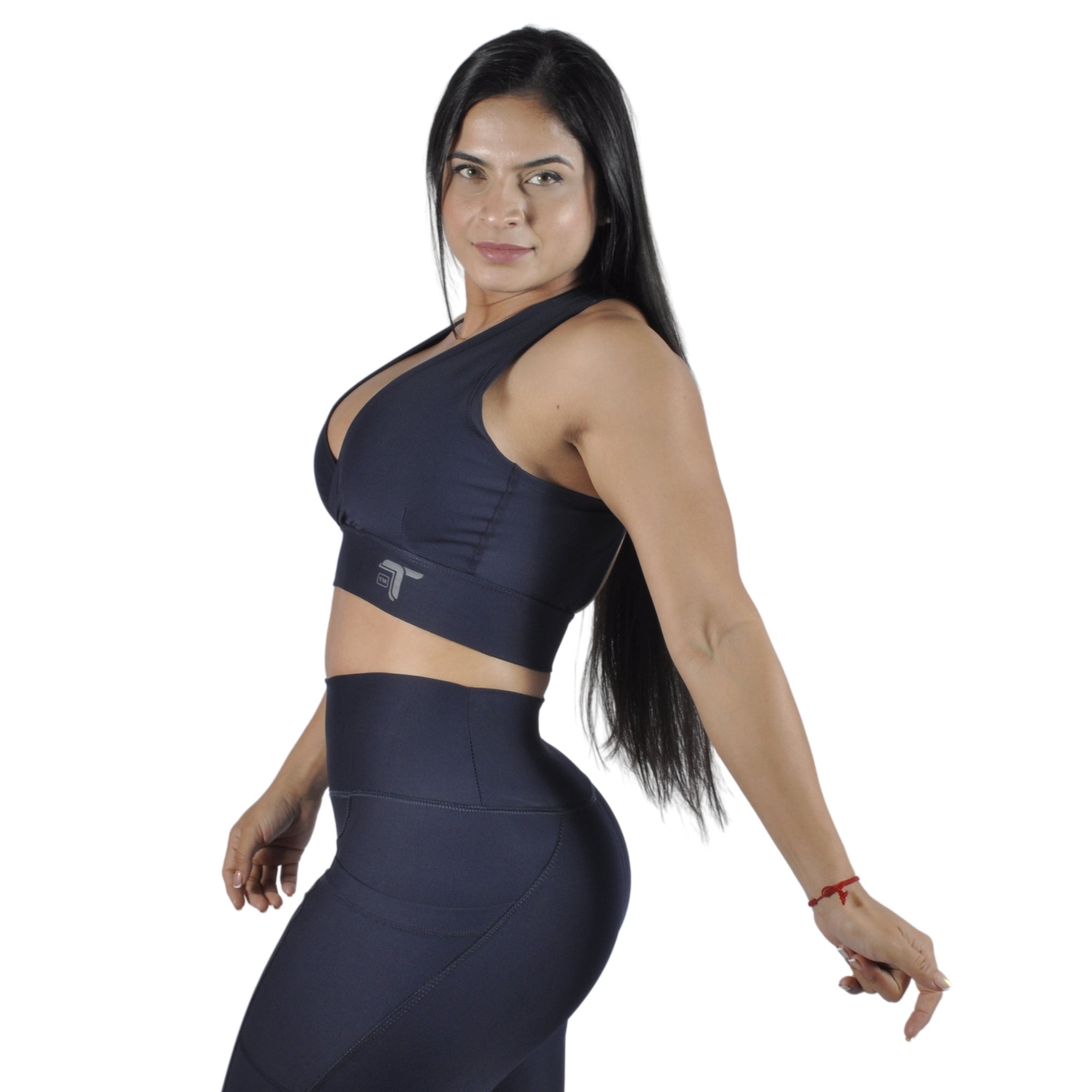 Top Deportivo Mujer - Tirantes Cruzados Ibis I Fit Sport Negro - I Fit Sport Latam #