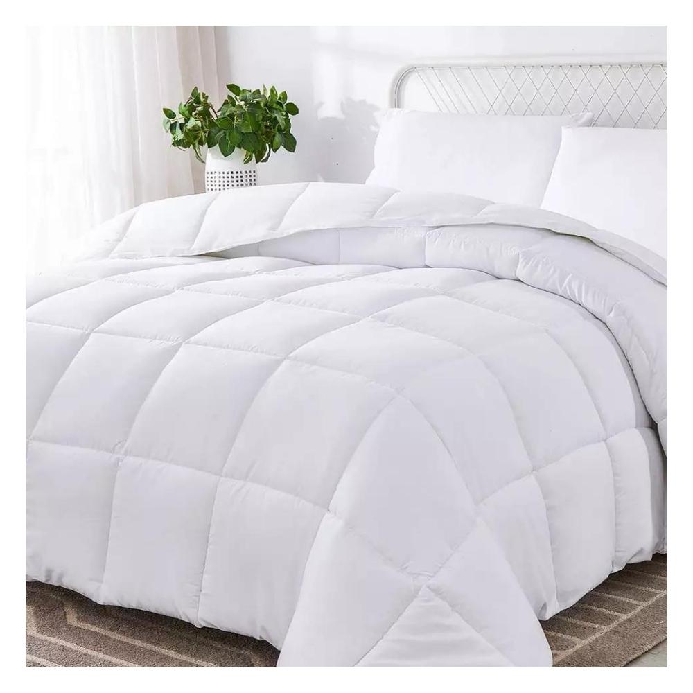 Edredon Acolchado Doble Faz Cama Semidoble 120x190 Blanco Tuacol - TUACOL.COM #