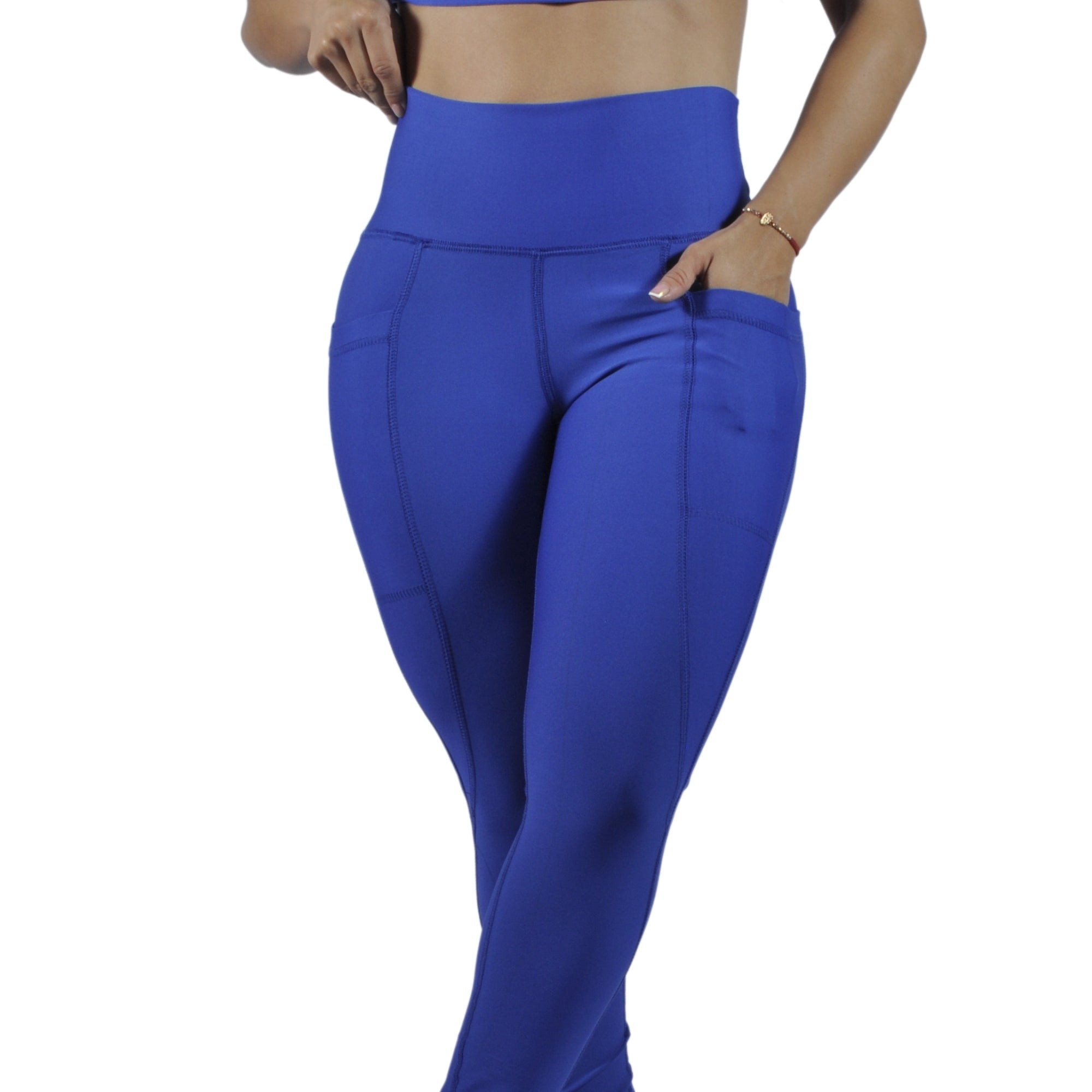 Leggins Deportivo Mujer - Bolsillo Lateral Tuacol Azul Rey - TUACOL.COM #