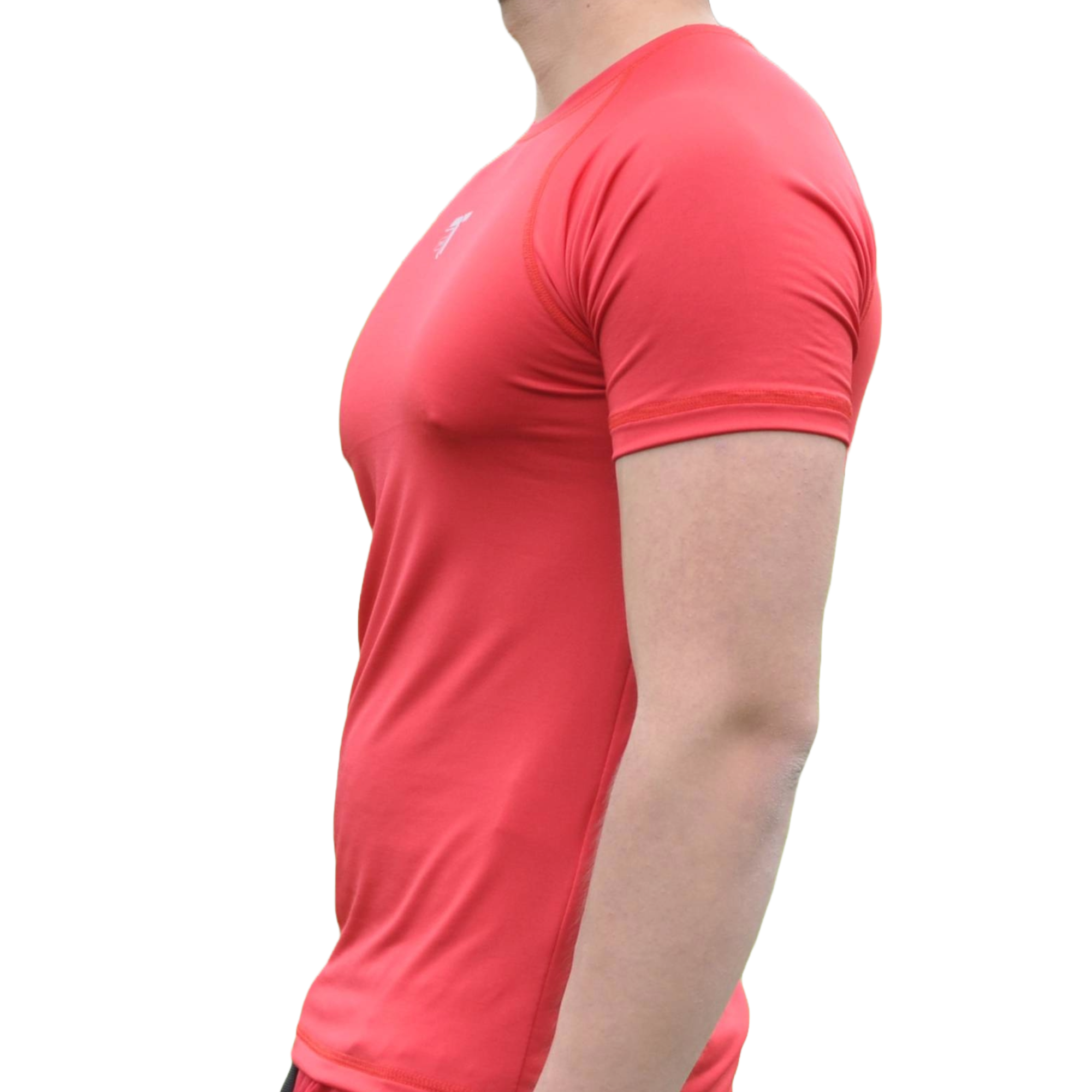 Camiseta Deportiva Hombre Roja Manga RanglanZopilote Tuacol - TUACOL.COM #