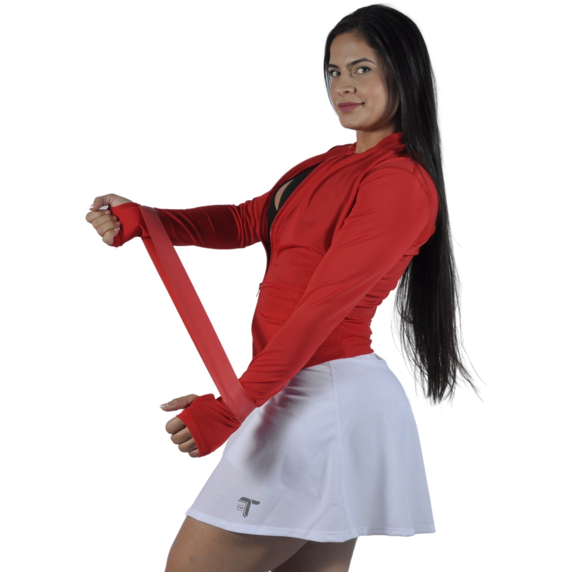 Chaqueta Deportiva Mujer Slim Fit Roja Tuacol - TUACOL.COM #