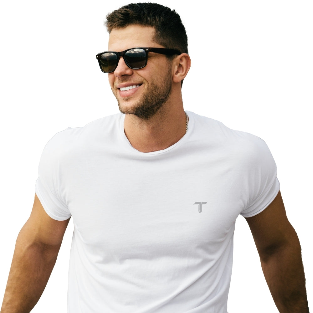 Camiseta Deportiva Hombre Blanca Manga Corta I Fit Sport - I Fit Sport Latam #