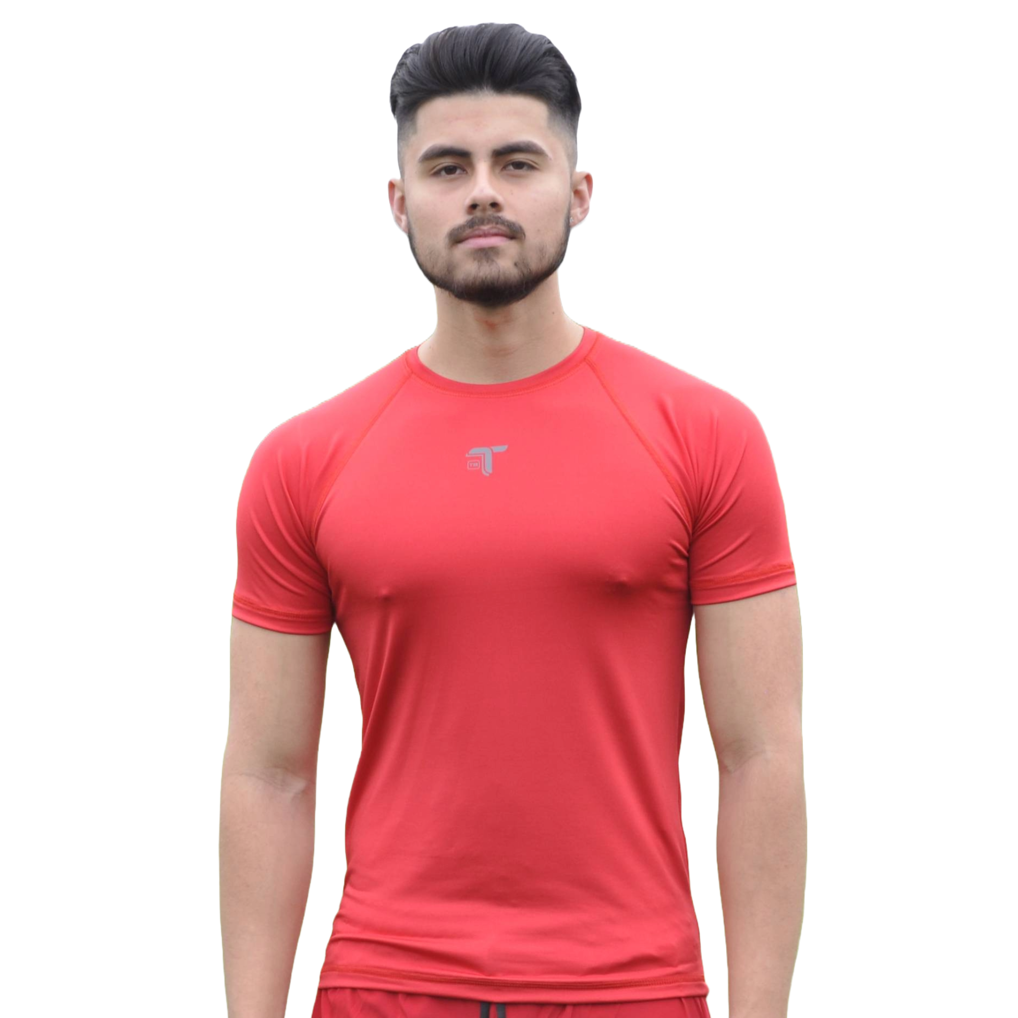 Camiseta Deportiva Hombre Roja Manga Ranglan I Fit Sport - I Fit Sport Latam #