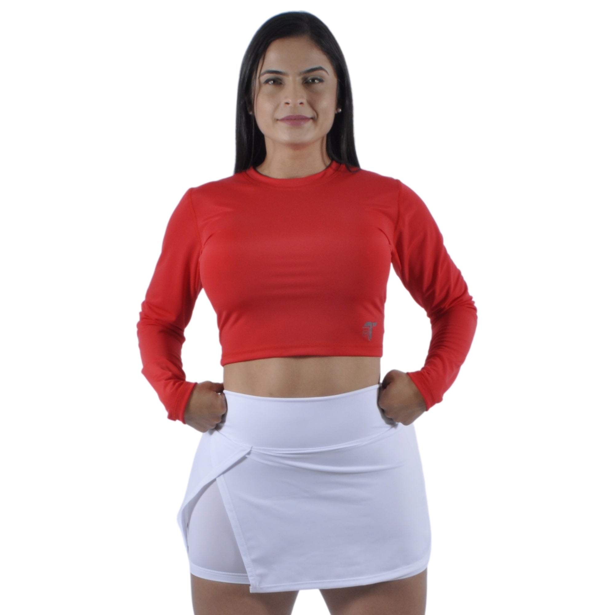 Falda Short Deportiva Tenista Cruzada Inca Tuacol Blanca - TUACOL.COM #