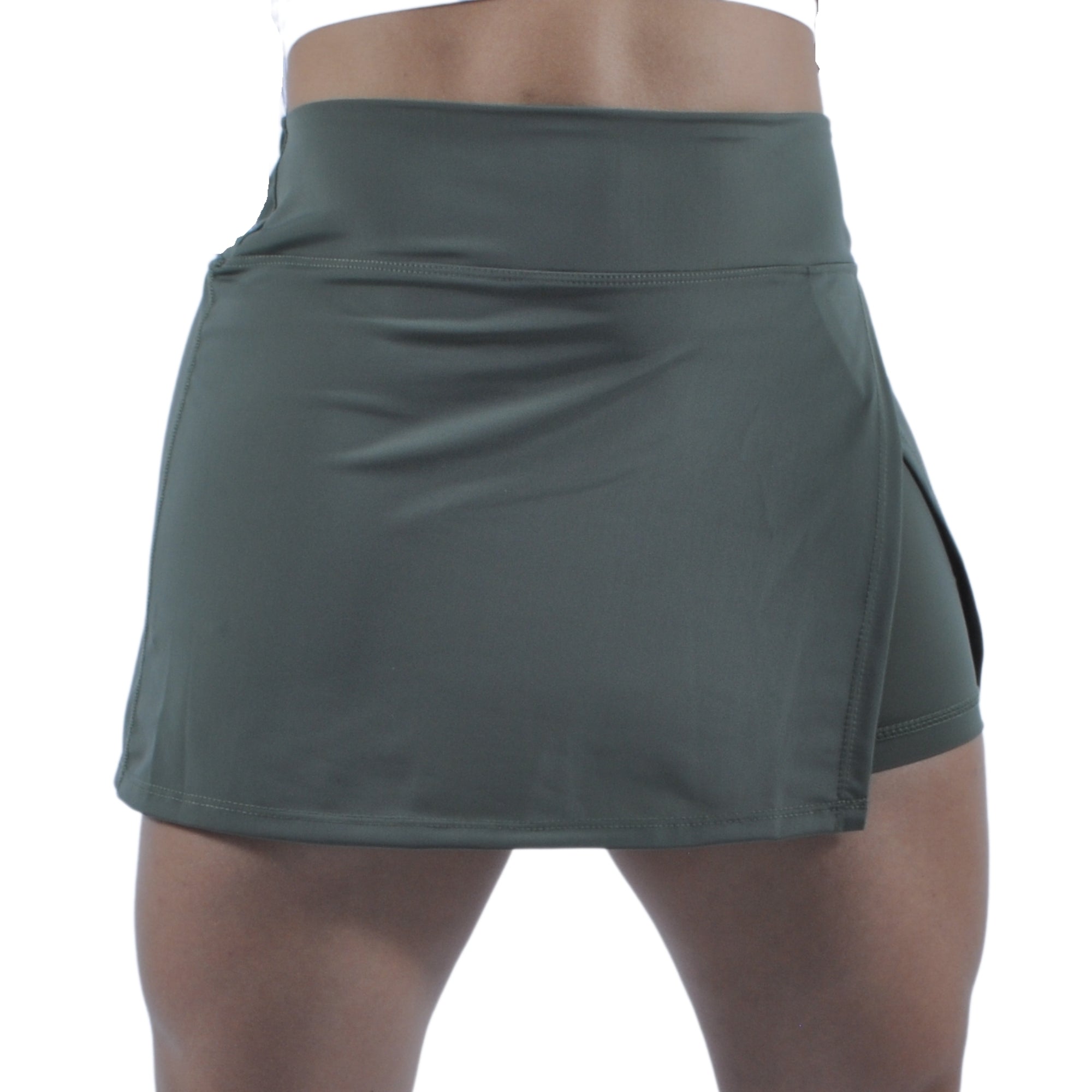 Falda Short Deportiva Tenista Cruzada Inca Tuacol Verde - TUACOL.COM #