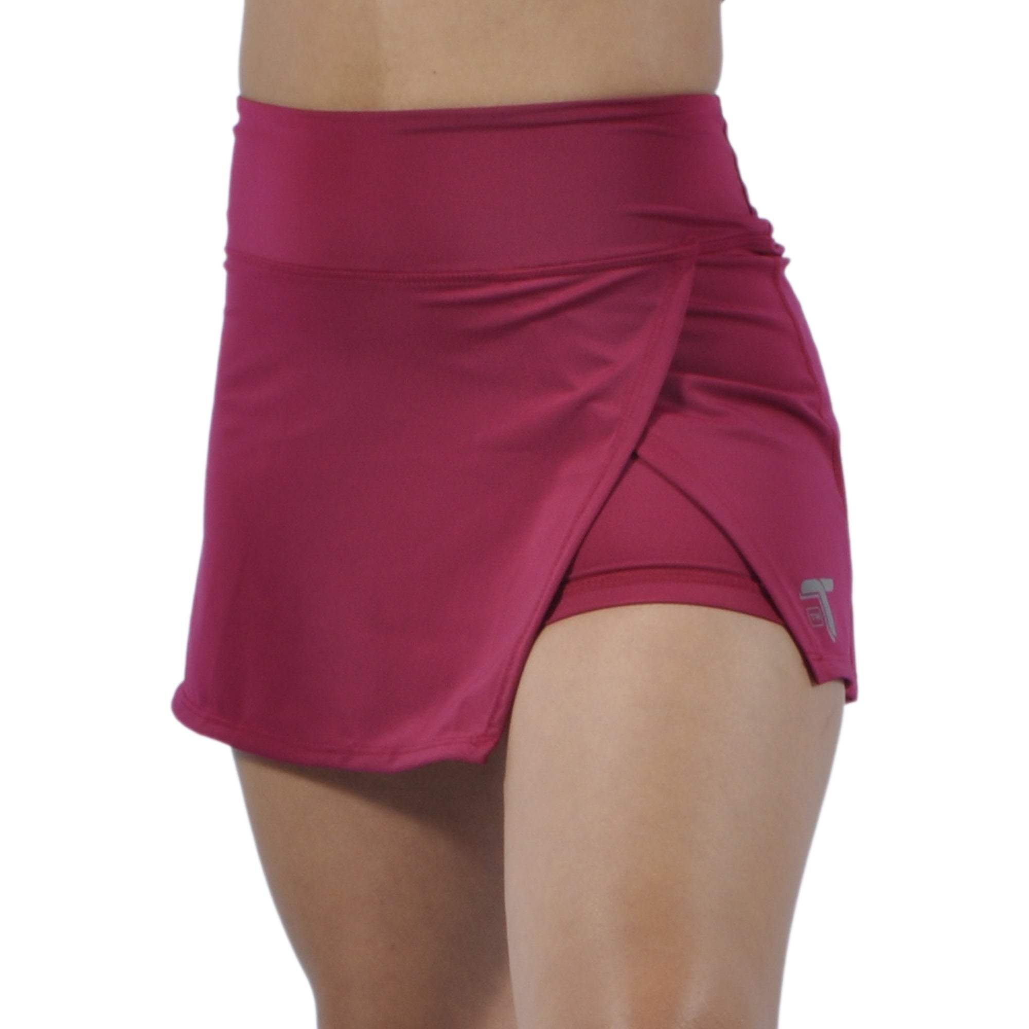 Falda Short Deportiva Tenista Cruzada Inca Tuacol Vinotinto - TUACOL.COM #