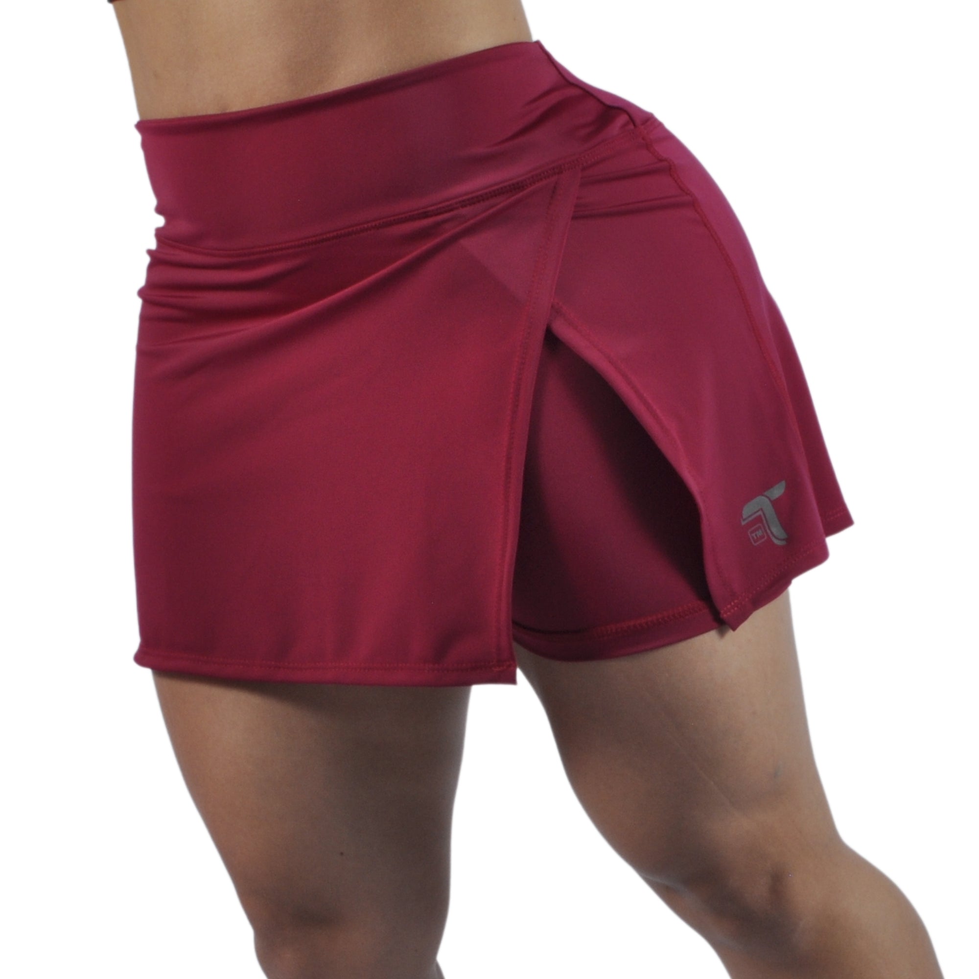 Falda Short Deportiva Tenista Cruzada Inca Tuacol Vinotinto - TUACOL.COM #