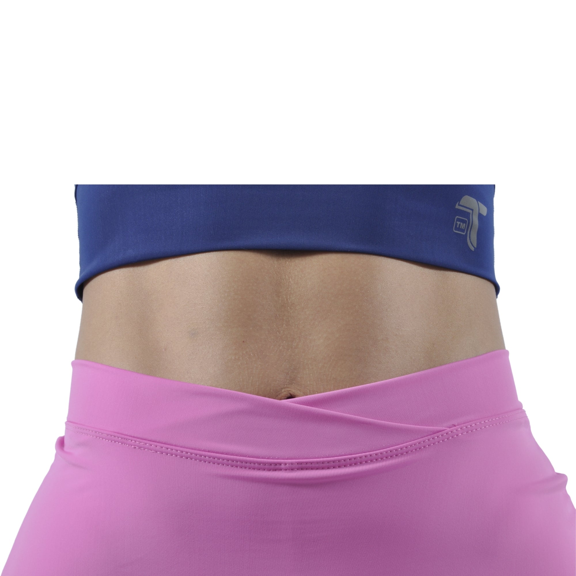 Falda Short Deportiva Pretina Cruzada Tuacol Rosada - TUACOL.COM #