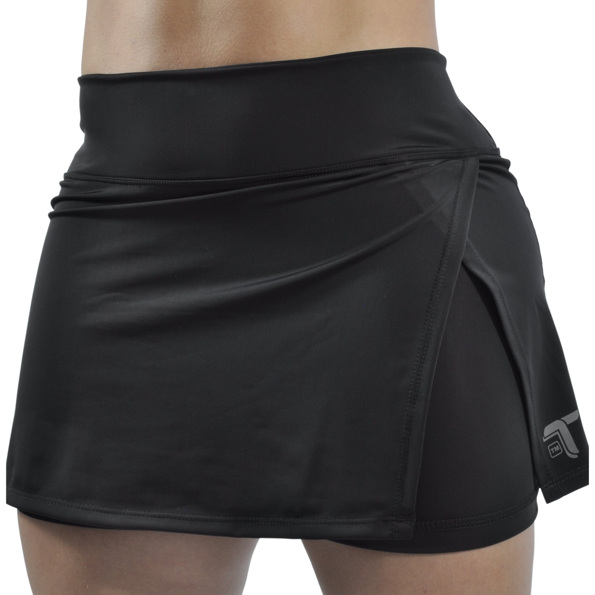 Falda Short Deportiva Tenista Cruzada Inca Tuacol Negra - TUACOL.COM #