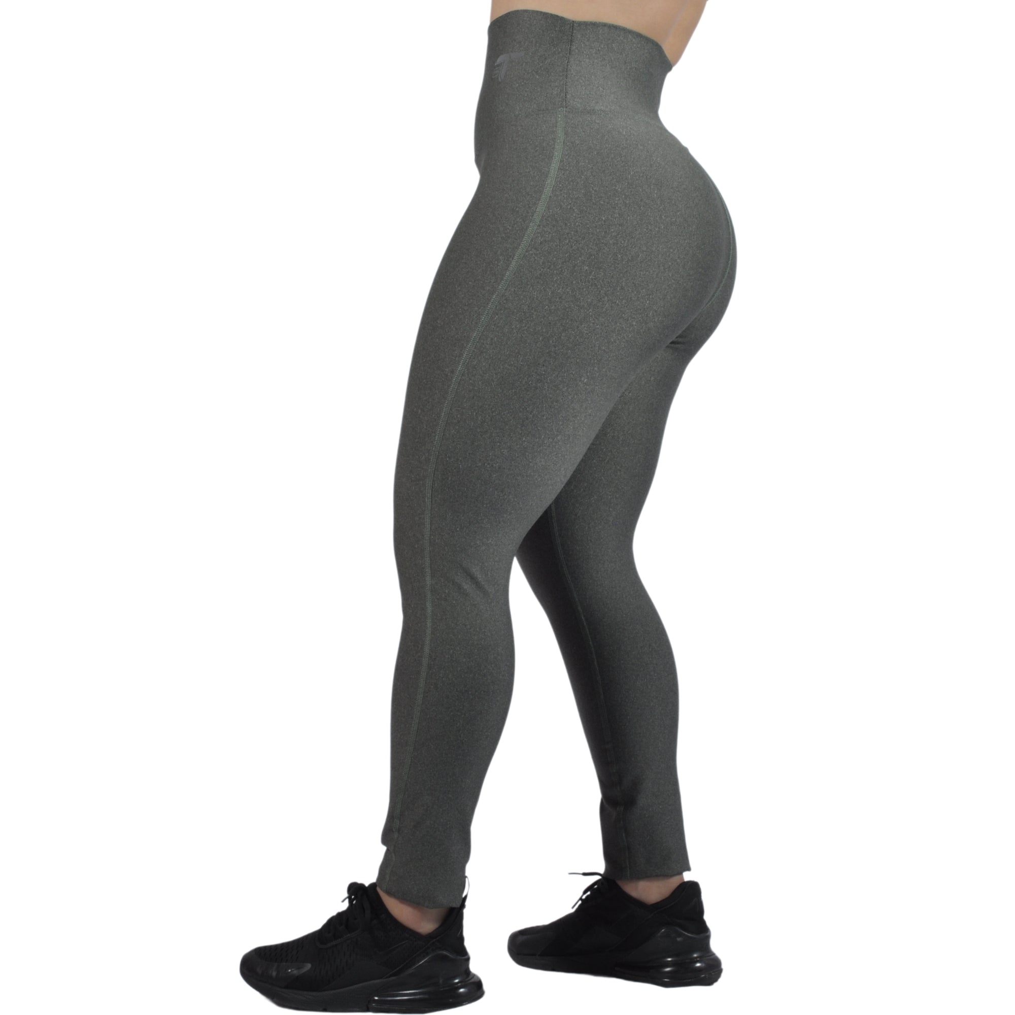 Leggins Deportivo Mujer Pretina Curva Cacique Tuacol Verde Jaspe - TUACOL.COM #