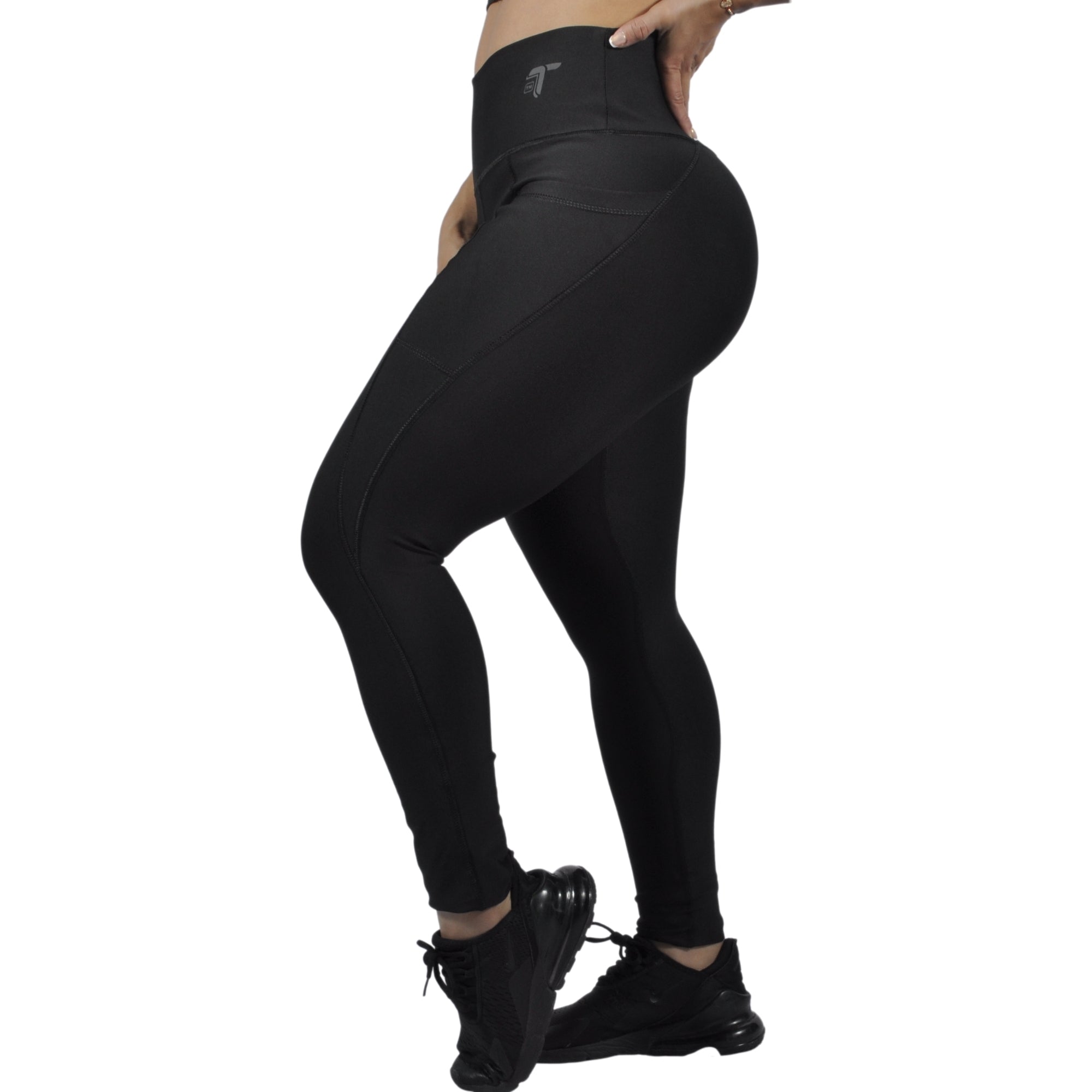 Leggins Deportivo Mujer - Bolsillo Lateral Tuacol Negro - TUACOL.COM #