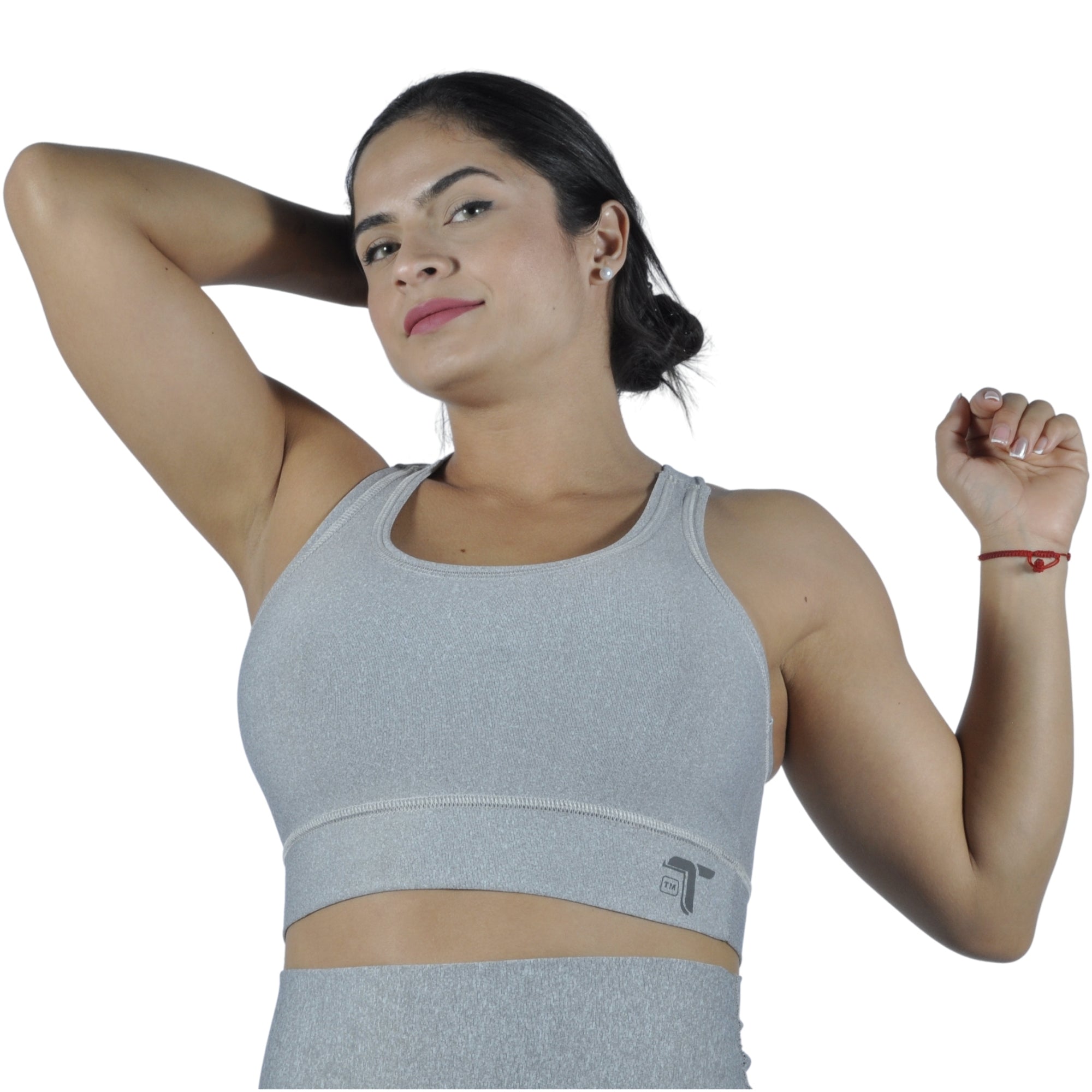 Top Deportivo Licrado Dama Tirantes V Sirirí I Fit Sport Gris - I Fit Sport Latam #