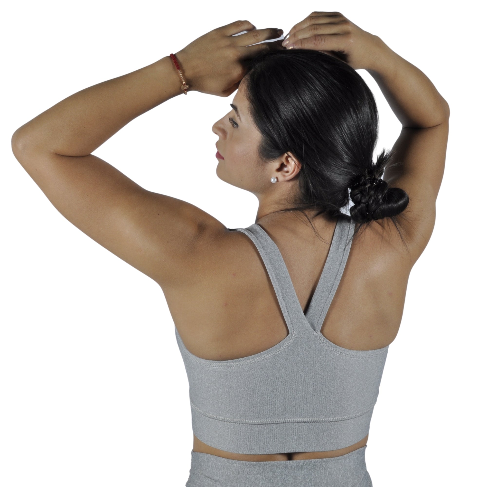 Top Deportivo Licrado Dama Tirantes V Sirirí I Fit Sport Gris - I Fit Sport Latam #