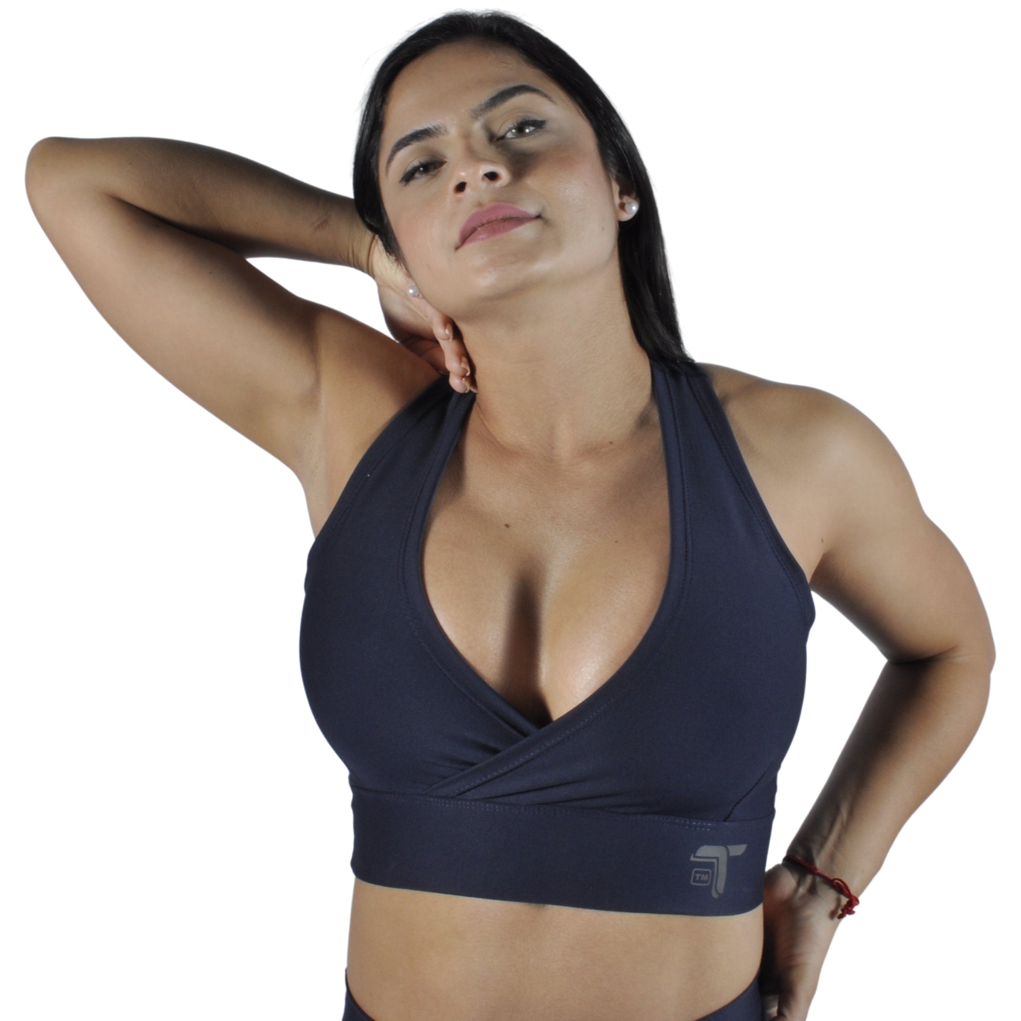 Top Deportivo Mujer - Tirantes Cruzados Ibis I Fit Sport Negro - I Fit Sport Latam #